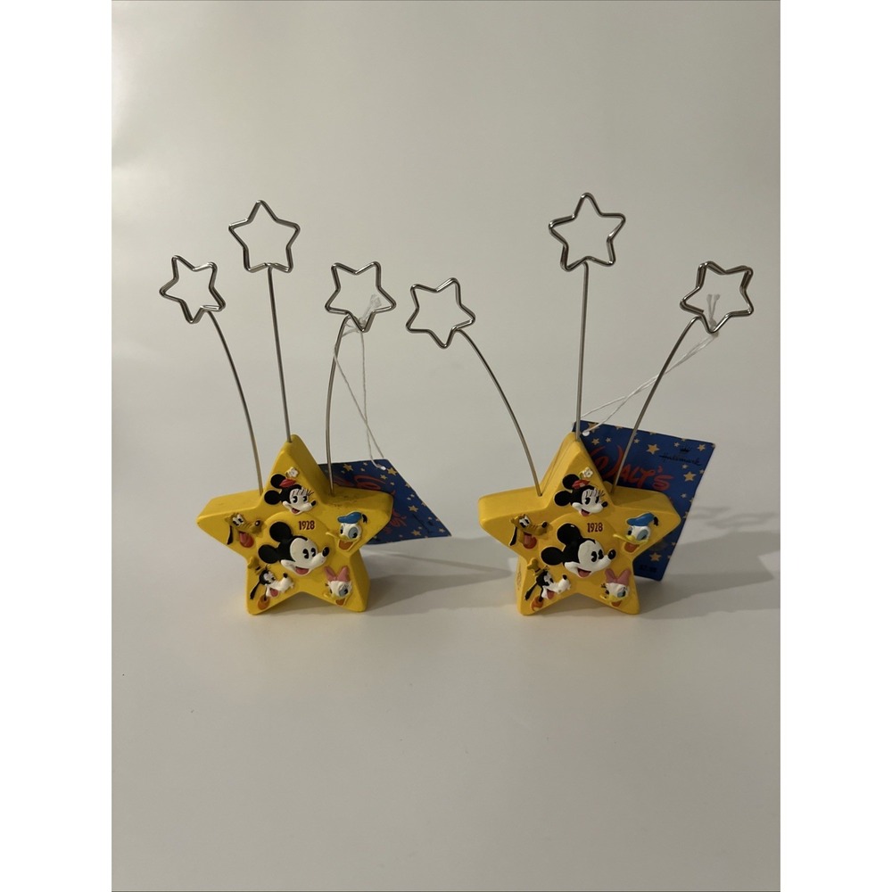 Hallmark Walt's 100th DISNEY Photo Holder - 1928 & 2001 Mickey Mouse Lot 2 READ
